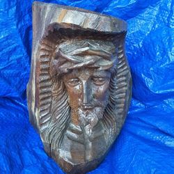 Wood Carving Of Christ.