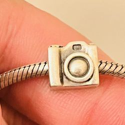 Authentic Pandora Sterling Silver Camera Charm 790961 ALE