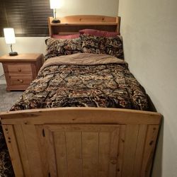 Solid Wood Captain's Bed 