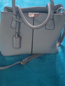Faux Light Gray Bag