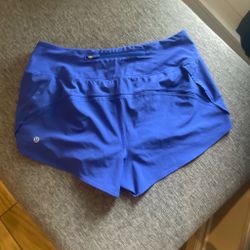 Blue Lululemon shorts