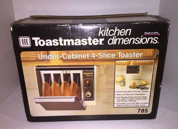 vintage new toastmaster under cabinet 4 slice toaster for sale in rancho  cucamonga, ca - offerup