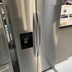 Stainless Steel 36” Wide Side-by-Side Refrigerator - 25 Cu. Ft. 