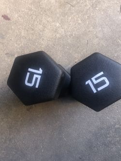 Dumbbells set of 15lbs