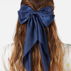 Blue Navy Bow