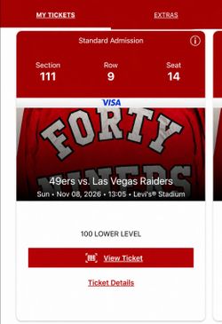 49ers vs Raiders Tickets