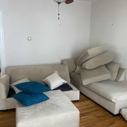 Couch With FREE Ottoman