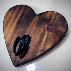 NEW CEDAR HEART HANGER 6” Handmade