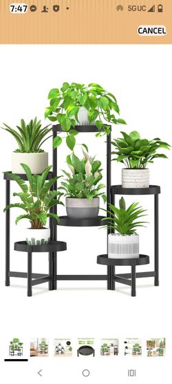 Six tier folding plant stand (new in the box)