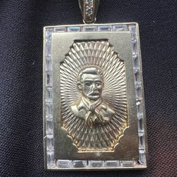 Jesus Malverde Pendant 14kt Gold