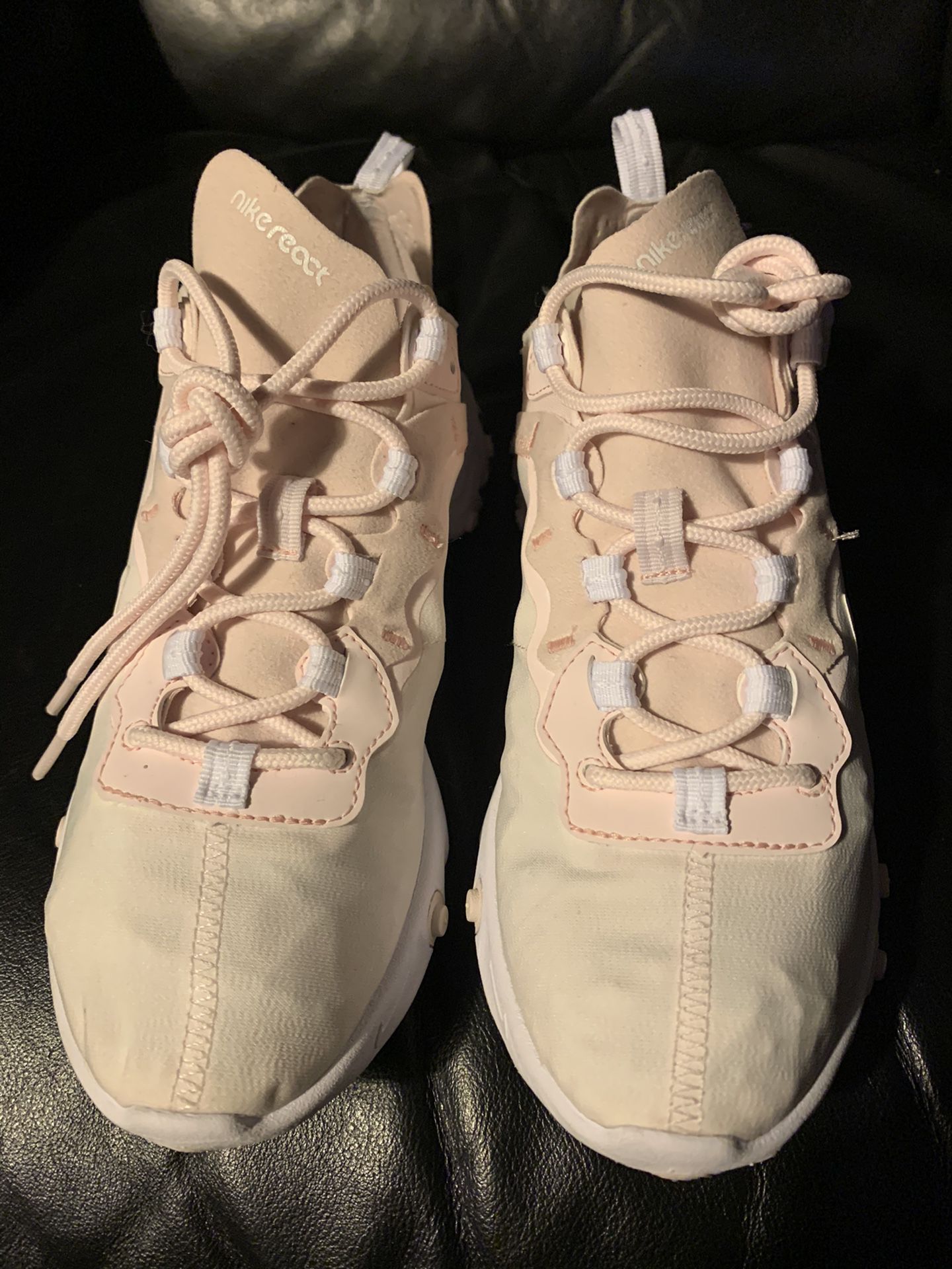 Nike React Element 55 Pale Pink White Running Shoes BQ2728-600 Women Size 8