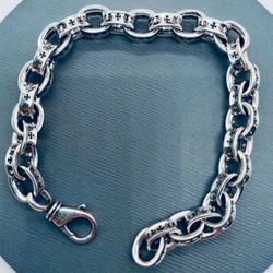 Chrome Hearts Style Paper Chain Bracelet