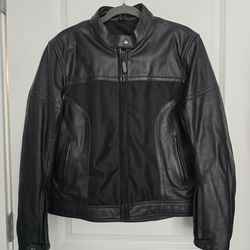 River Road Women's Leather Motorcycle Jacket Large