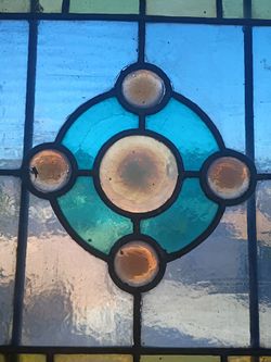 Stained Glass geometric original pair