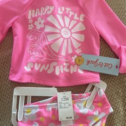Baby Girl Swimming Suit 12 Months