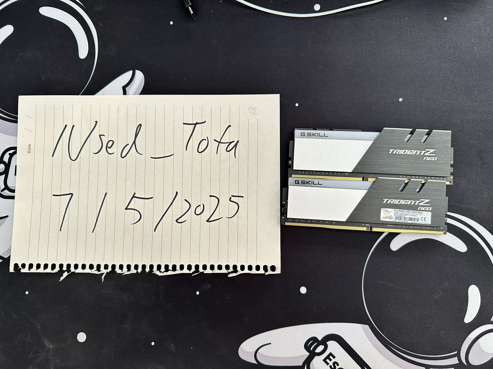 G Skill DDR4 16x2 3600 C16 Ram