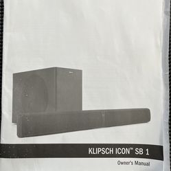 Klipsch Icon SB 1 Soundbar with Subwoofer
