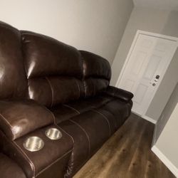 Leather Sectional Couch 