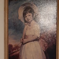 Lithograph Miss Juliana Willoughby by George Romney.