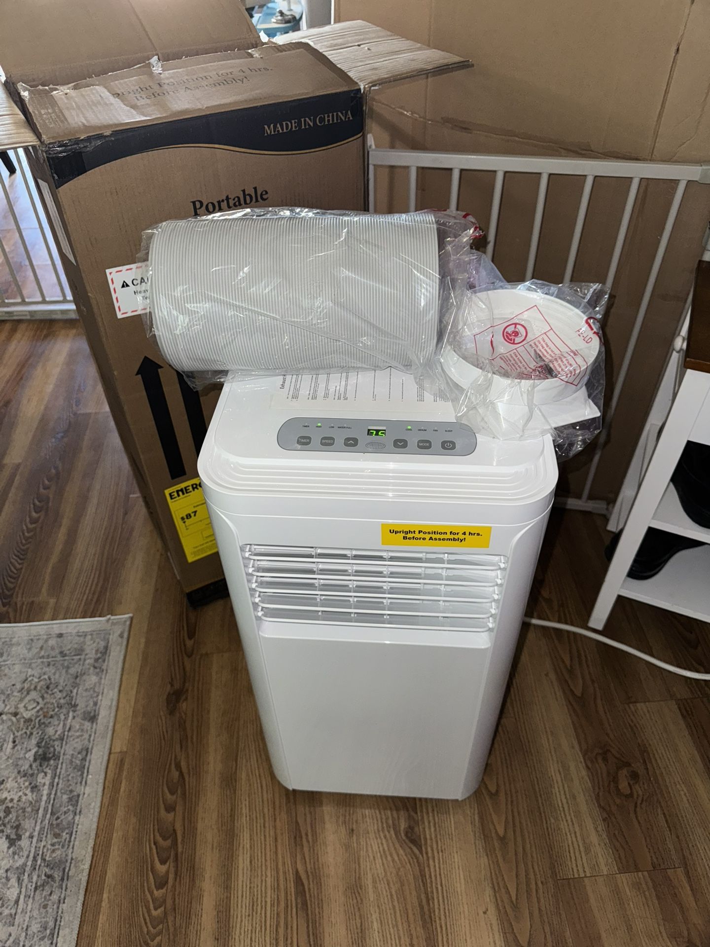 Portable Air Conditioner and for Room up 450 Sq. Ft, 4-IN-1 Quiet Portable Ac Unit with Dehumidifier Fan Function, Remote Control, Sleep Mode, 24H Tim