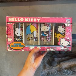 Hello Kitty 2003 Sanrio Collectible Drinking Glasses - 4 Pk
