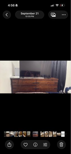 Dark Wood 6-Drawer Dresser