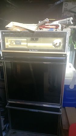 Propane heater double oven and stove top