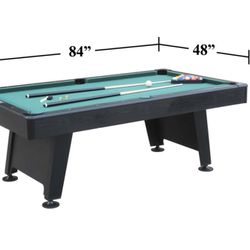 New In Box Barrington Billiard 84 Inch Professional Pool Table Set