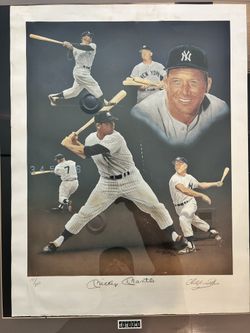 Mickey Mantle Signed Lithograph 177/250