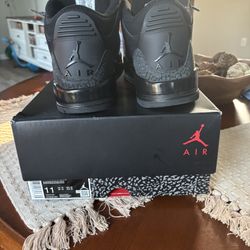 Jordan 3s Black Cat Sz 11