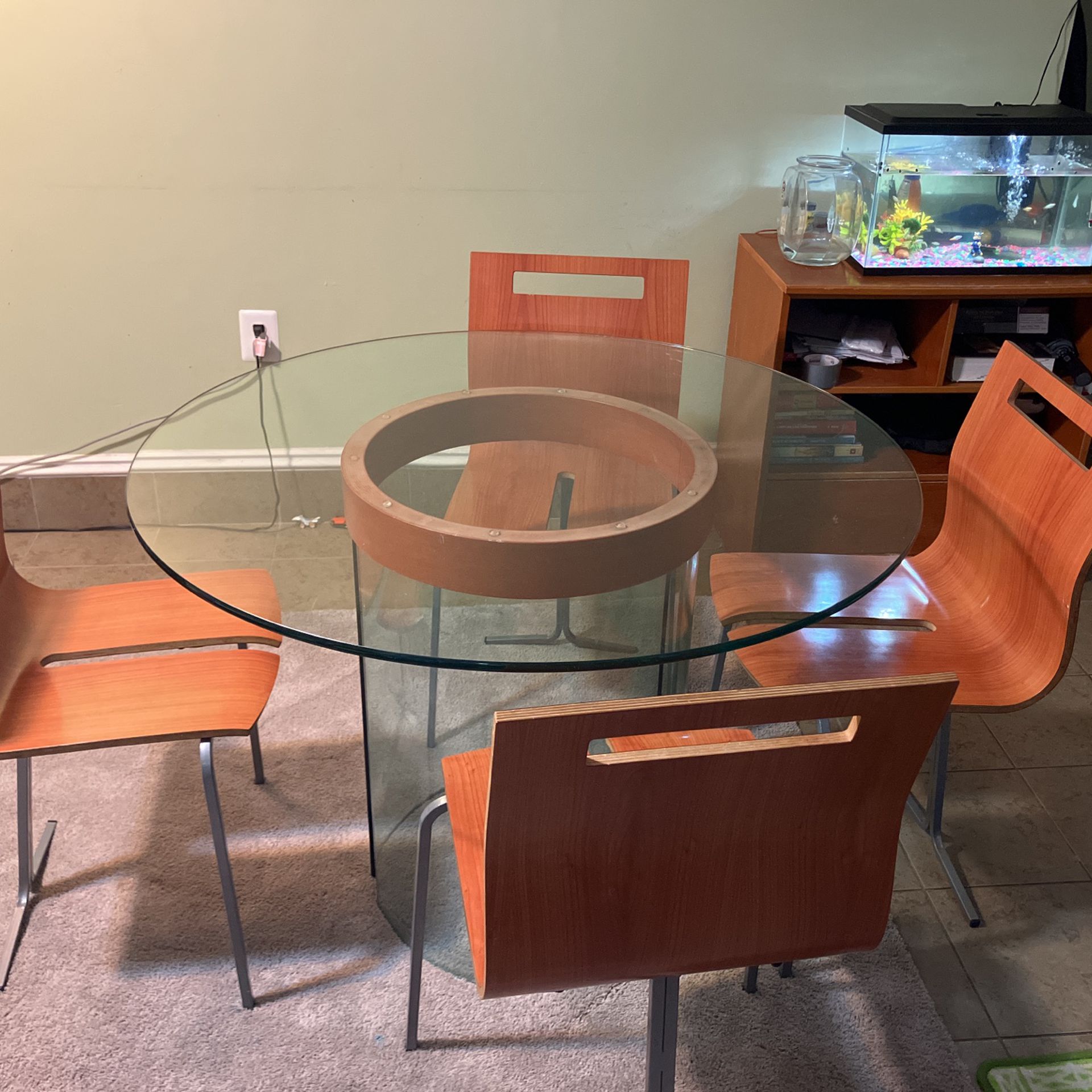 Glass Table (with Chairs) 