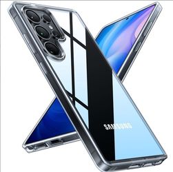 TORRAS Clear/Black Transparent Back Case Cover for Samsung s25