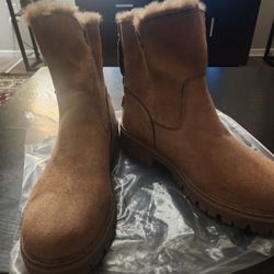 F&8 Fashion Classis Boots Brown Size 8.5 & 9