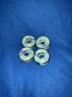 Purple/Teal Swirls 52mm 99A (Set of 4)