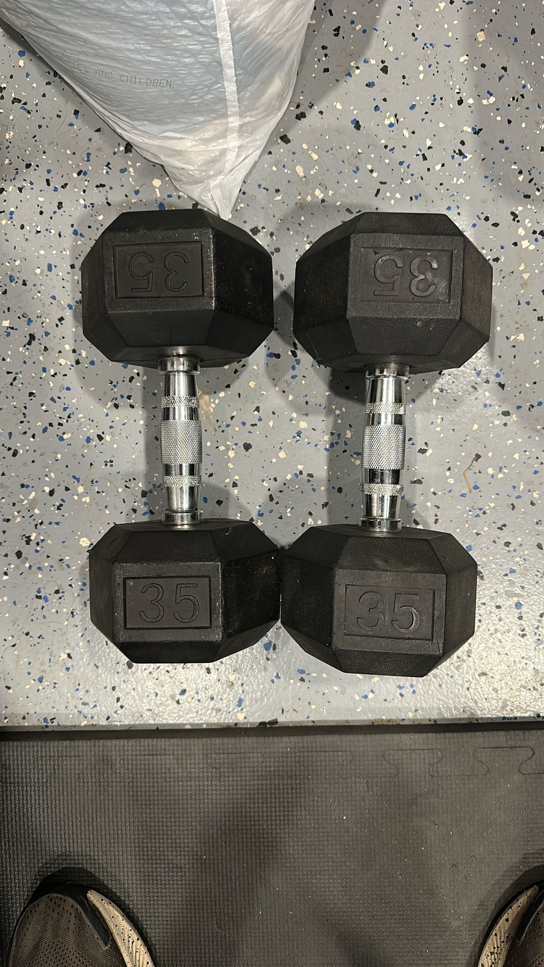 35 Lb Dumbbells