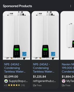 Tankless Waterheater NPE-240A2
