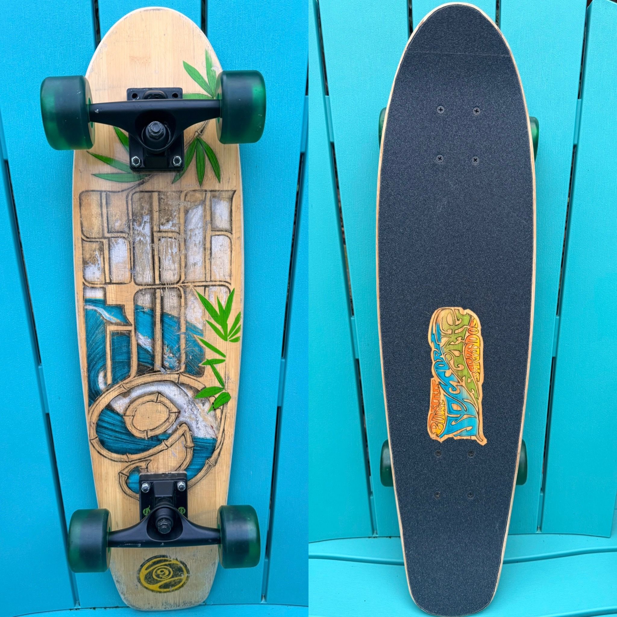 SECTOR 9 SKATEBOARDS “BAMBOO SOUP BOWLS” COMPLETE (MINI) SKATEBOARD -7.5 x 28.5