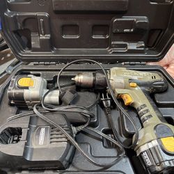 Rockwell Battery Drill With A Batteries And Charger.