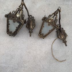 Antique Brass Wall Sconces 