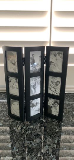 9 Opening Accordion Style Wallet Size (2.25”x3.25”) Picture Frame