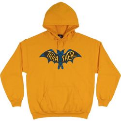 Thrasher Magazine Bat Logo Gold Skateboard Hooded Sweatshirt Small Hoodie