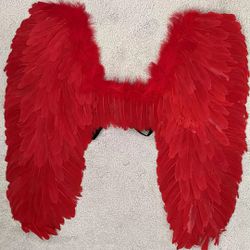Halloween decoration Angel wings 【Red】