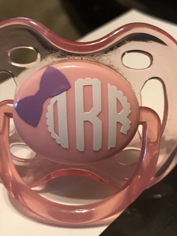 Monogrammed paci