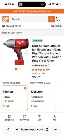m18 new high torque impact