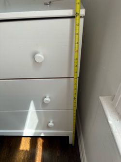 White 6-Drawer Dresser pine