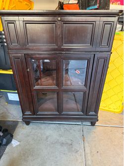 Wood Bar Cabinet