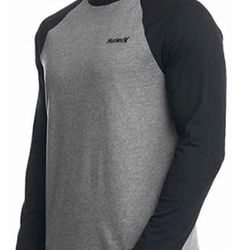 HURLEY (L) L/S RAGLAN TEE. NEW