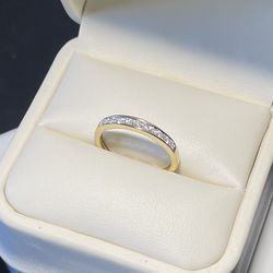 NEW 14K Solid Yellow Gold Diamond Ring | .25 CTW Lab Diamonds