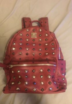 MCM Stark Side Stud Medium Backpack in Pink Visetos Canvas for Sale in  Lincoln Acres, CA - OfferUp