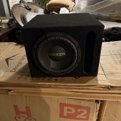 Kicker 10” Subwoofer w/ Ported Enclosure - Good Condition $90